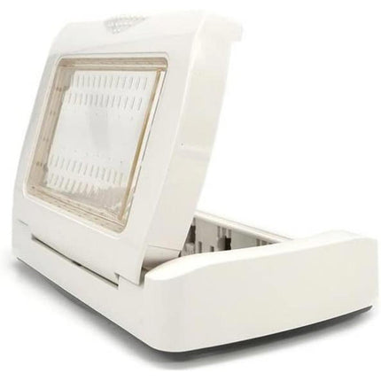 Placca idrobox 3 posti compatibile con living light international IP55 coperchio modulo cassetta 503 bianca - enzoled