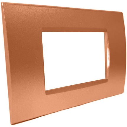 Placchetta a 3 4 7 posti arancio cassetta 503 compatibile con living light supporto cover - enzoled