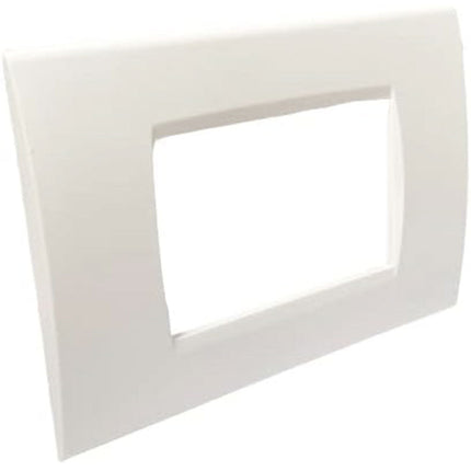 Placchetta a 3 4 7 posti bianca cassetta 503 compatibile con living light supporto cover - enzoled