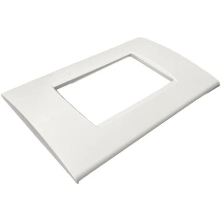Placchetta a 3 4 7 posti bianca cassetta 503 compatibile con living light supporto cover - enzoled