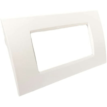 Placchetta a 3 4 7 posti bianca cassetta 503 compatibile con living light supporto cover - enzoled