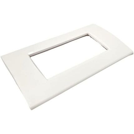 Placchetta a 3 4 7 posti bianca cassetta 503 compatibile con living light supporto cover - enzoled