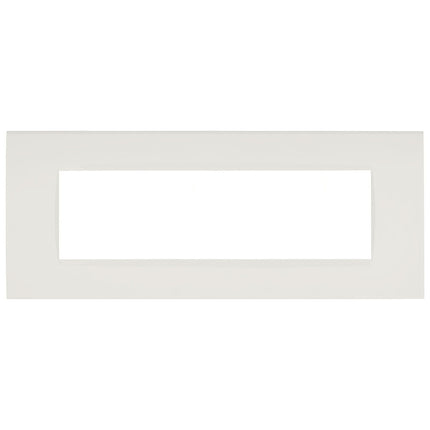 Placchetta a 3 4 7 posti bianca cassetta 503 compatibile con living light supporto cover - enzoled