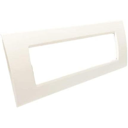 Placchetta a 3 4 7 posti bianca cassetta 503 compatibile con living light supporto cover - enzoled