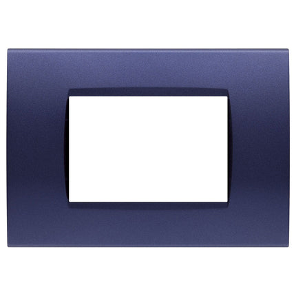 Placchetta a 3 4 7 posti blu navy cassetta 503 compatibile con bticino living light supporto cover - enzoled