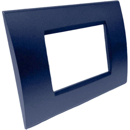 Placchetta a 3 4 7 posti blu navy cassetta 503 compatibile con bticino living light supporto cover - enzoled
