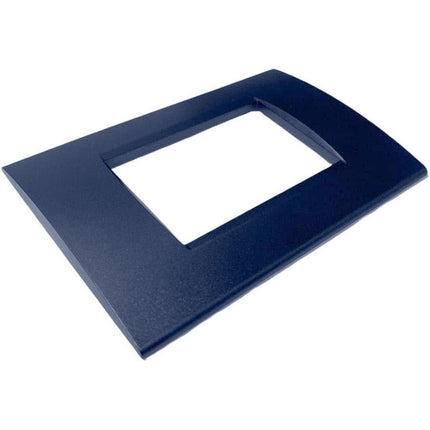 Placchetta a 3 4 7 posti blu navy cassetta 503 compatibile con bticino living light supporto cover - enzoled