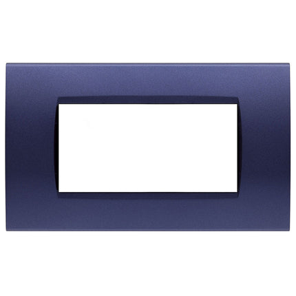 Placchetta a 3 4 7 posti blu navy cassetta 503 compatibile con bticino living light supporto cover - enzoled