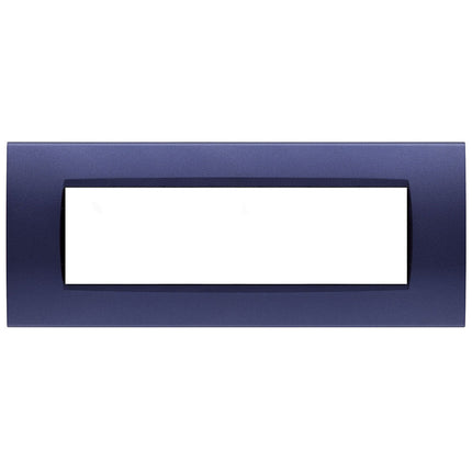 Placchetta a 3 4 7 posti blu navy cassetta 503 compatibile con bticino living light supporto cover - enzoled