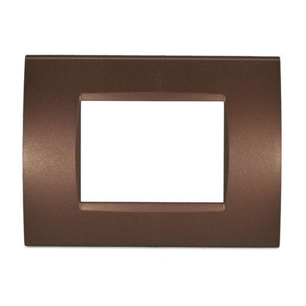 Placchetta  a 3 4 7 posti bronzo cassetta 503 compatibile con living light supporto cover - enzoled