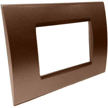 Placchetta  a 3 4 7 posti bronzo cassetta 503 compatibile con living light supporto cover - enzoled