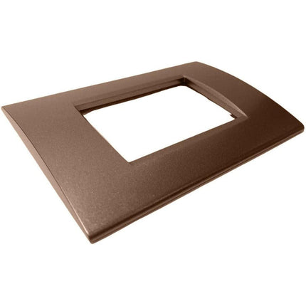 Placchetta  a 3 4 7 posti bronzo cassetta 503 compatibile con living light supporto cover - enzoled