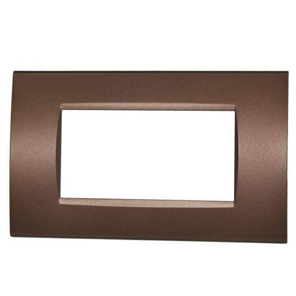 Placchetta  a 3 4 7 posti bronzo cassetta 503 compatibile con living light supporto cover - enzoled
