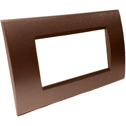 Placchetta  a 3 4 7 posti bronzo cassetta 503 compatibile con living light supporto cover - enzoled