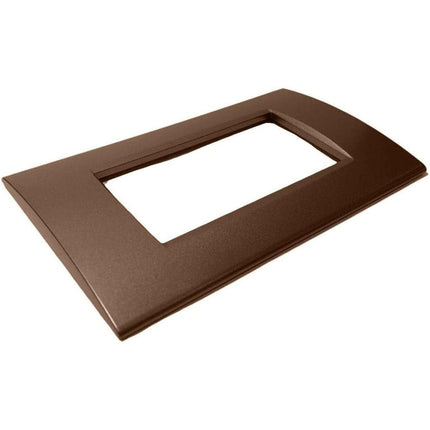 Placchetta  a 3 4 7 posti bronzo cassetta 503 compatibile con living light supporto cover - enzoled