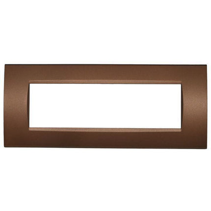 Placchetta  a 3 4 7 posti bronzo cassetta 503 compatibile con living light supporto cover - enzoled