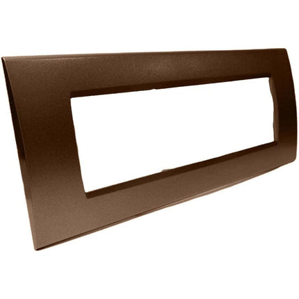 Placchetta  a 3 4 7 posti bronzo cassetta 503 compatibile con living light supporto cover - enzoled