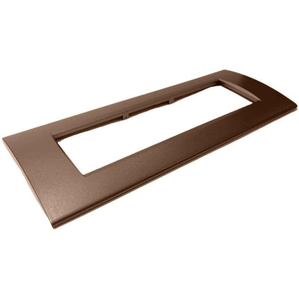 Placchetta  a 3 4 7 posti bronzo cassetta 503 compatibile con living light supporto cover - enzoled