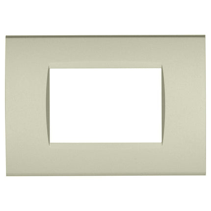 Placchetta a 3 4 7 posti champagne cassetta 503 compatibile con living light supporto cover - enzoled