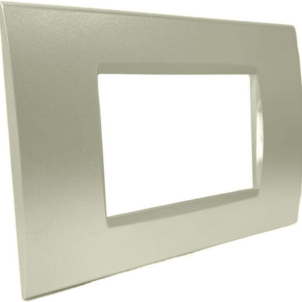Placchetta a 3 4 7 posti champagne cassetta 503 compatibile con living light supporto cover - enzoled