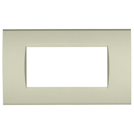 Placchetta a 3 4 7 posti champagne cassetta 503 compatibile con living light supporto cover - enzoled