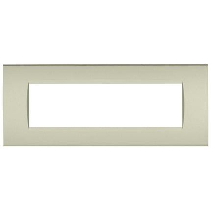 Placchetta a 3 4 7 posti champagne cassetta 503 compatibile con living light supporto cover - enzoled