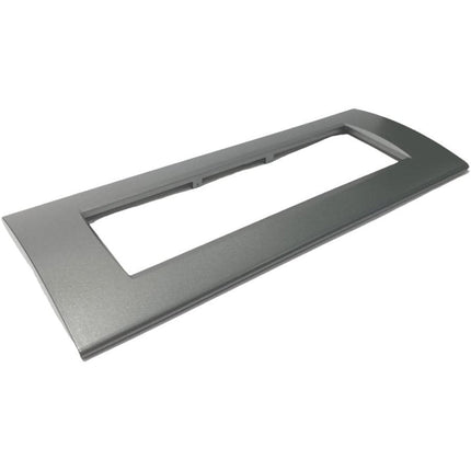 Placchetta  a 3 4 7 posti grigio scuro cassetta 503 compatibile con living light supporto cover - enzoled