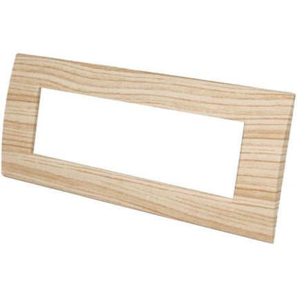 Placchetta a 3 4 7 posti legno chiaro cassetta 503 compatibile con living light supporto cover - enzoled