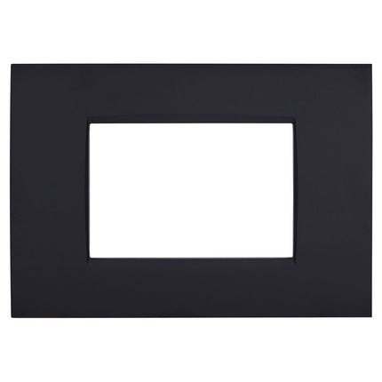 Placchetta a 3 4 7 posti nera cassetta 503 compatibile con living light supporto cover - enzoled