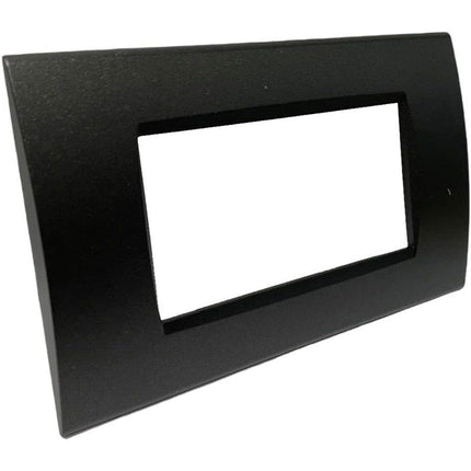 Placchetta a 3 4 7 posti nera cassetta 503 compatibile con living light supporto cover - enzoled