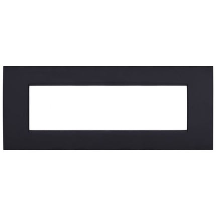 Placchetta a 3 4 7 posti nera cassetta 503 compatibile con living light supporto cover - enzoled