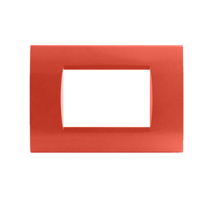 Placchetta a 3 4 7 posti rosso corallo cassetta 503 compatibile con living light supporto cover - enzoled