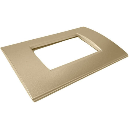 Placchetta a 3 4 7 posti sabbia cassetta 503 compatibile con living light supporto cover - enzoled