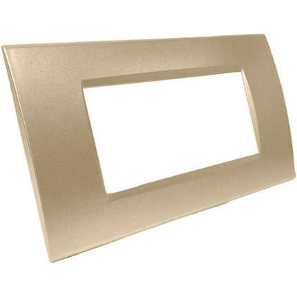 Placchetta a 3 4 7 posti sabbia cassetta 503 compatibile con living light supporto cover - enzoled