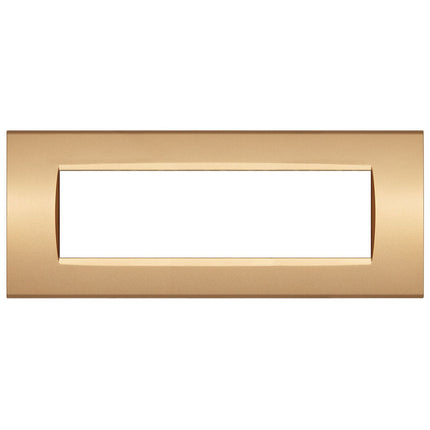 Placchetta a 3 4 7 posti sabbia cassetta 503 compatibile con living light supporto cover - enzoled