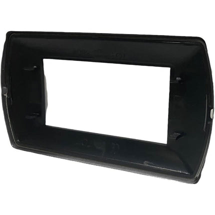 Placchetta in metallo a 3 4 7 posti nera cassetta 503 compatibile con living international supporto cover - enzoled