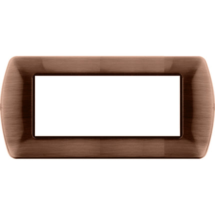 Placchetta in metallo a 3 4 7 posti rame cassetta 503 compatibile con living international supporto cover - enzoled