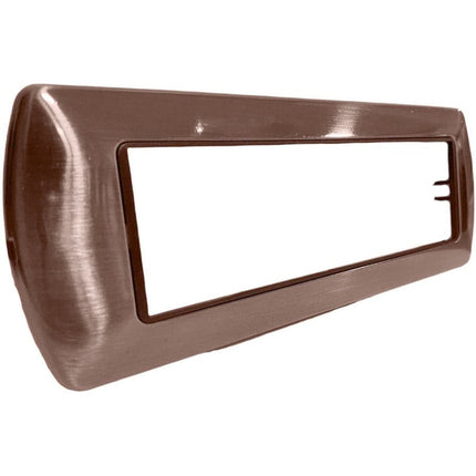 Placchetta in metallo a 3 4 7 posti rame cassetta 503 compatibile con living international supporto cover - enzoled