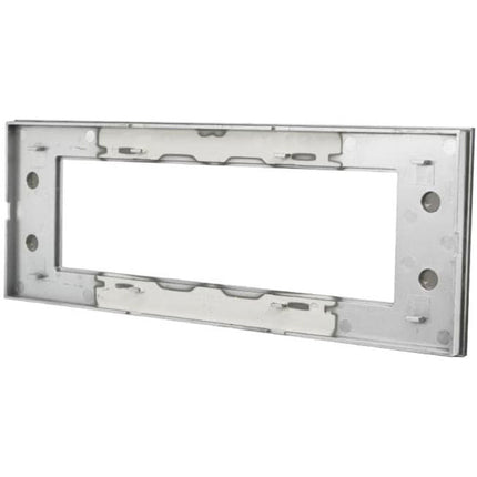 Placchetta in vetro a 3 4 7 posti nera cassetta 503 compatibile con living light supporto cove - enzoled