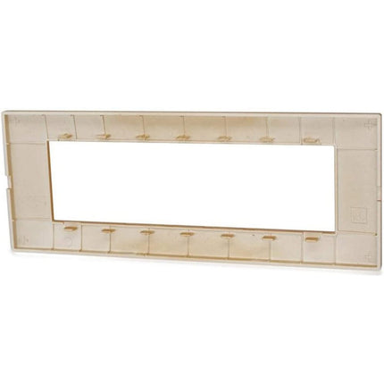 Placchetta per interruttore a 3 4 7 posti arancio cassetta 503 compatibile con vimar plana supporto cover - enzoled