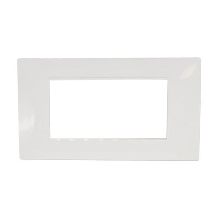 Placchetta per interruttore a 3 4 7 posti bianca cassetta 503 compatibile con vimar plana supporto cover - enzoled