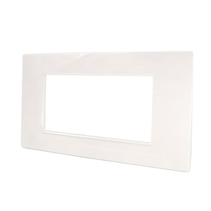 Placchetta per interruttore a 3 4 7 posti bianca cassetta 503 compatibile con vimar plana supporto cover - enzoled