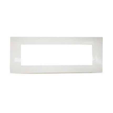 Placchetta per interruttore a 3 4 7 posti bianca cassetta 503 compatibile con vimar plana supporto cover - enzoled