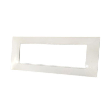 Placchetta per interruttore a 3 4 7 posti bianca cassetta 503 compatibile con vimar plana supporto cover - enzoled
