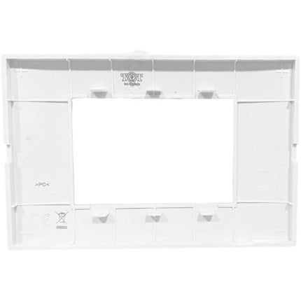 Placchetta per interruttore a 3 4 7 posti bianco cassetta 503 compatibile con matix supporto cover - enzoled