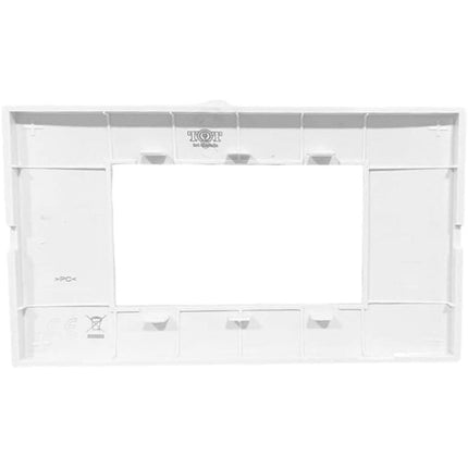 Placchetta per interruttore a 3 4 7 posti bianco cassetta 503 compatibile con matix supporto cover - enzoled