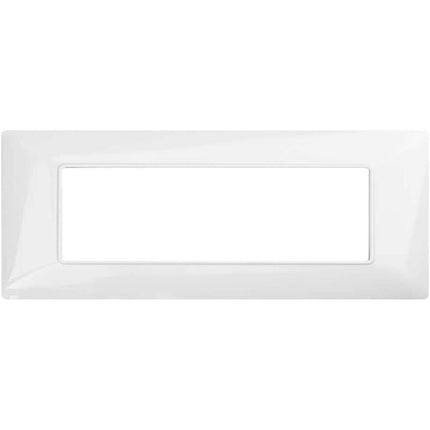 Placchetta per interruttore a 3 4 7 posti bianco cassetta 503 compatibile con matix supporto cover - enzoled