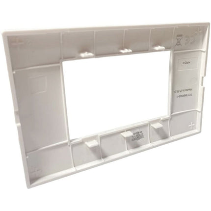 Placchetta per interruttore a 3 4 7 posti bianco perla cassetta 503 compatibile con vimar plana supporto cover - enzoled