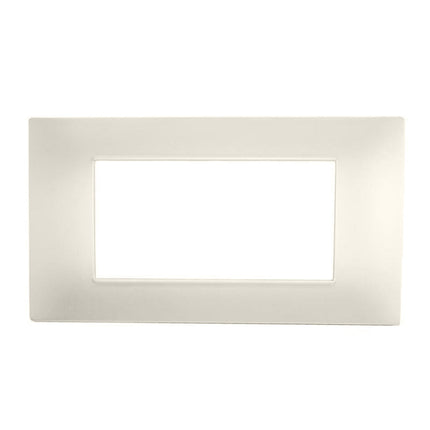 Placchetta per interruttore a 3 4 7 posti bianco perla cassetta 503 compatibile con vimar plana supporto cover - enzoled