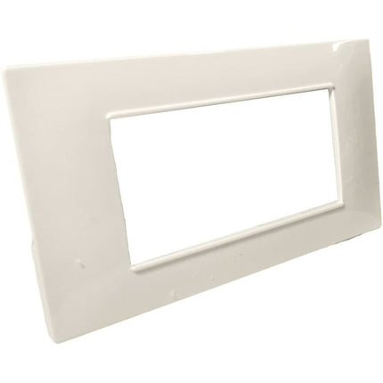 Placchetta per interruttore a 3 4 7 posti bianco perla cassetta 503 compatibile con vimar plana supporto cover - enzoled